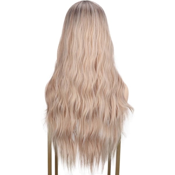 Steam Wig Natural Hair Vaaleanblondit pitkät kiharat peruukit naisille