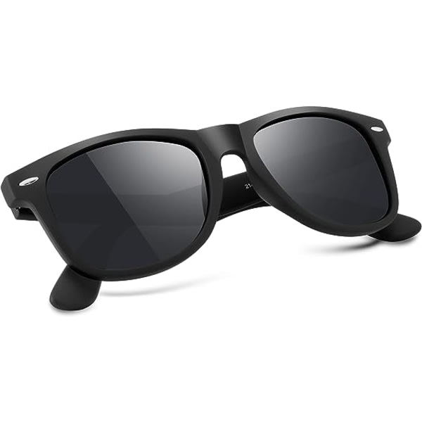 Ett par polariserade solglasögon för män och kvinnor, vintage solglasögon, svarta