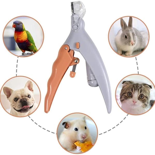 Pet Nail Trimmer with Magnifying Glass and LED Light - Precision Tool for Nail Clipping