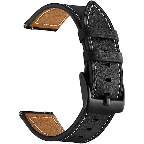 2 stk læderremme kompatible med Galaxy Watch 4 Classic