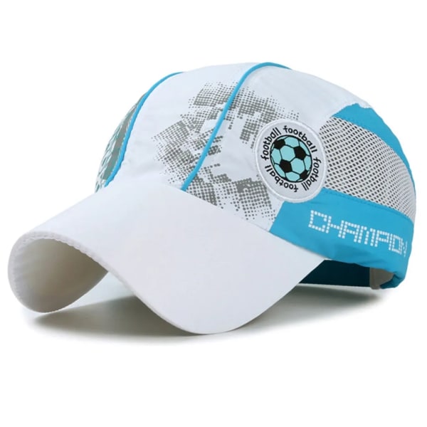 1 st Vit Sommarkeps Fotboll Snapback Basebollkeps Basebollkeps för Barn Pojkar Flickor Mer Andningsbar