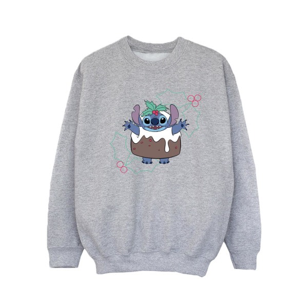 Disney Girls Lilo & Stitch Pudding Holly Sweatshirt 12-13 år Sports Grey 12-13 år