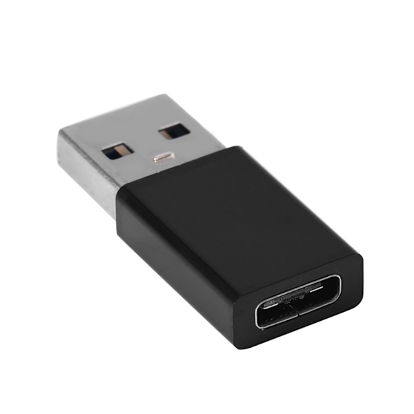 2kpl USB 3.0 A uros - USB-C 3.1 tyyppi C naaras OTG datalatausadapterimuunnin musta