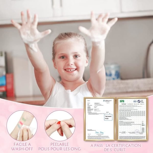Sminkleksak for barn - SDLOGAL - 20st rosa fodral - Flera tillbehör - Säkerhetsmaterial