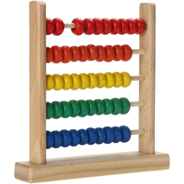 Abacus klassisk trælegetøj, tælleperler Math Educational Counte