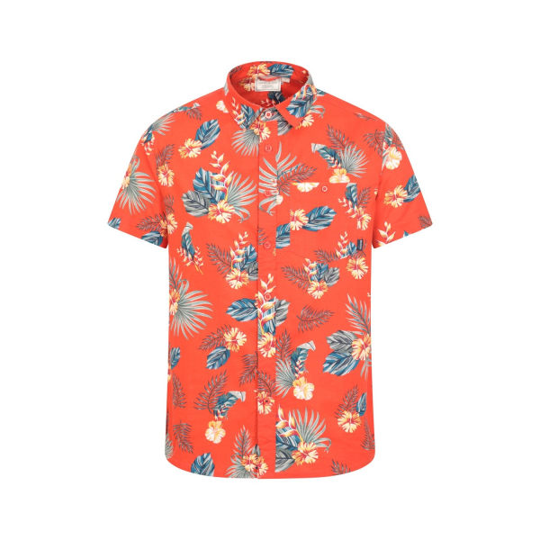 Mountain Warehouse Hawaiiansk kortärmad skjorta för män S Orange S