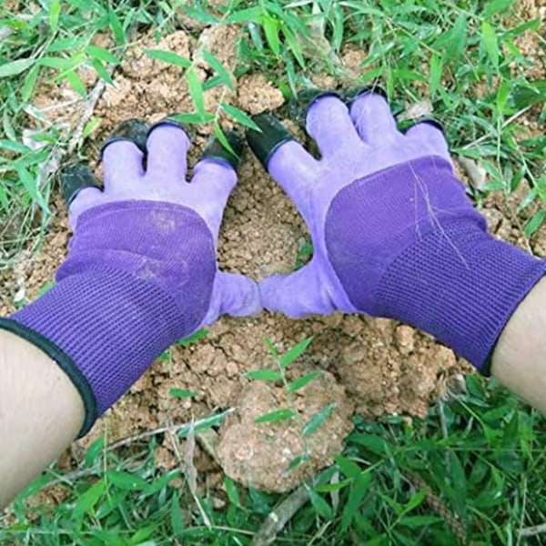 2 par Purple Claw vattentäta trädgårdshandskar - för män och