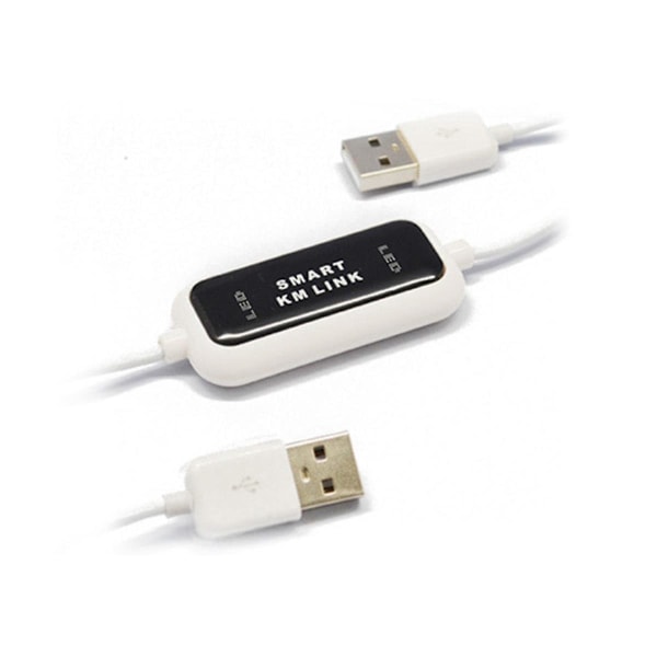 USB 2.0 Smart KM Link PC til PC Tangentbord Mus Deling Synkronisering Datalink USB Forlængerkabel Datafil Tr