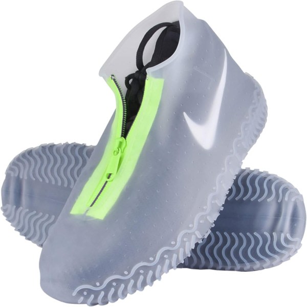 Genanvendelige vandtætte silikone skoovertræk - hvid, med skridsikker r