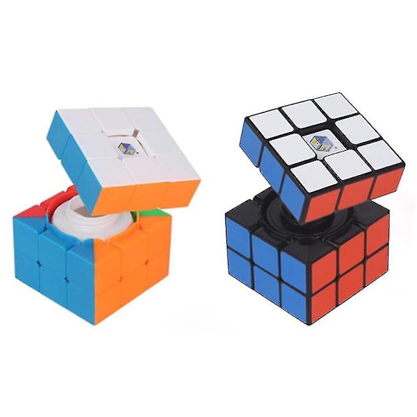 Yuxin Profesjonell 3x3x3 Treasure Box Magisk Terning Hastighet Puslespill 3x3 Overraskelse Terning Pedagogiske Leksaker Presenter 66mm (Dekalfri)