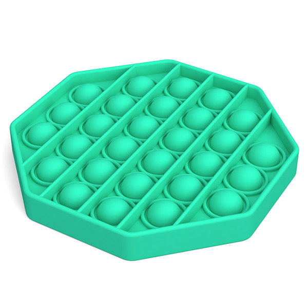 Pop it Fidget Push Toy Bubble Sensorisk stressboll Familjeleksak Green - Octagon