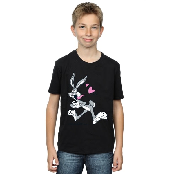 Looney Tunes Boys Bugs Bunny In Love T-shirt 5-6 år Svart 5-6 år