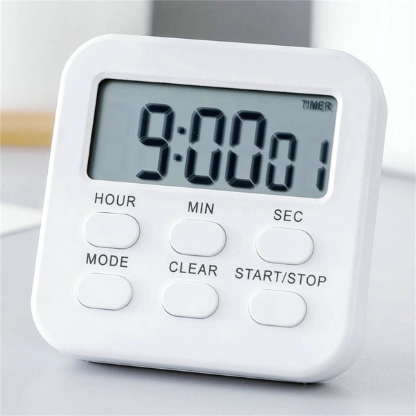 Magnetisk digital kjøkkentimer Høyt alarm Count Up Down klokka med hopfällbart stativ Time Management Tool