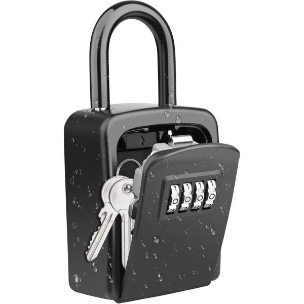 Nyckelskåp, [Väderbeständig] Portabel Låsbox for nycklar udendørs med