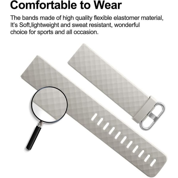 Vattentätt watch Fitness Sportband Armband kompatibel med Fitbit Charge 4 / Fitbit Charge 3 Se- Multi Color Slate Grey Slate Gray Small