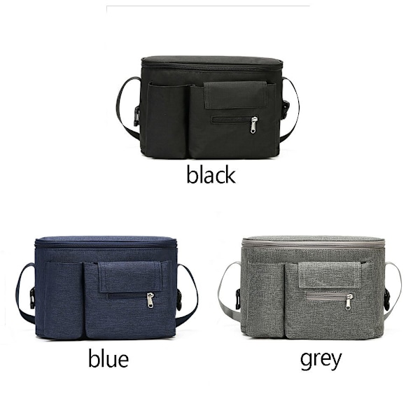 Stroller Organizer Bag, Mommy Cup Holder, BLACK black