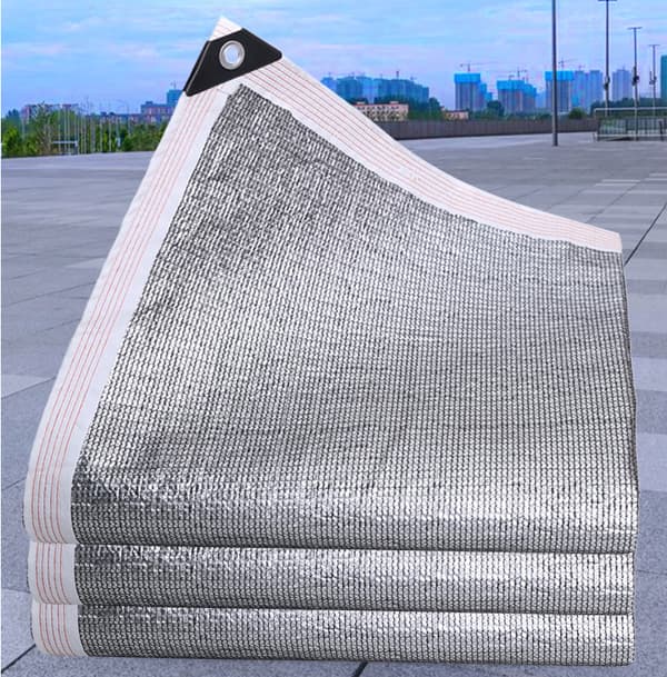 2M*3M, 75% Aluminiserad skärmduk Reflekterande Aluminiserad solskydd-XF20-