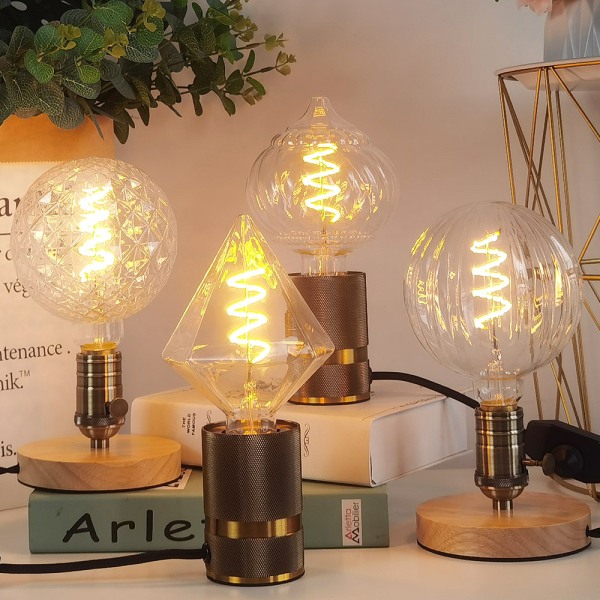 Edison polttimo LED joustava hehkulamppu vesimeloni himmennys