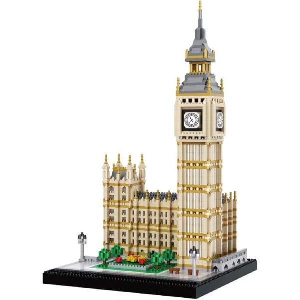 Big Ben Set (3600 delar) - Världsberömda byggnadsmodellleksakspresenter för barn och vuxna
