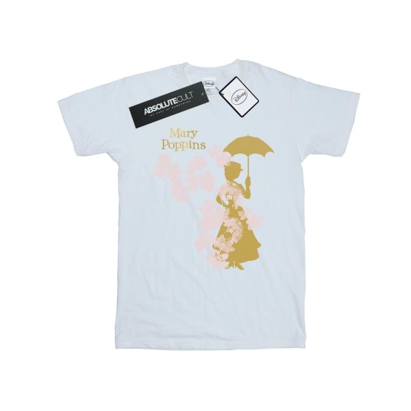 Disney Herre Mary Poppins Floral Silhouette T-Shirt 3XL Hvid 3XL