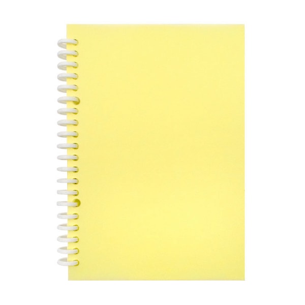 Dekalalbum Återanvändbart Dekalbok 40 Sidor A4/A5 PU-Omslag för Klippbok Gult yellow 40 sheets a4