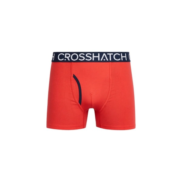 Crosshatch Lynol Boxer for menn (pakke med 3) M Rød Rød M