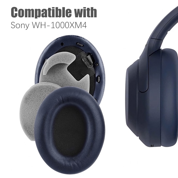 INF Öronkuddar för Sony WH-1000XM4 Blå