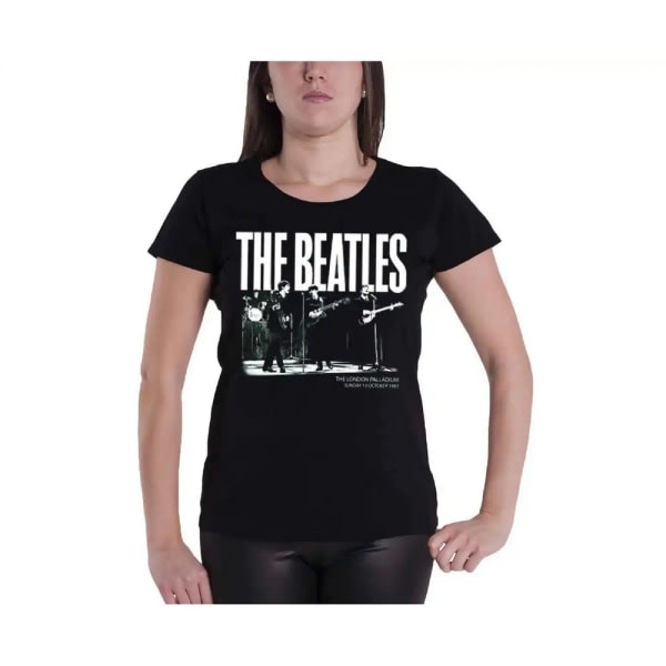 The Beatles kvinner/damer 1963 The Palladium T-skjorte L Svart L
