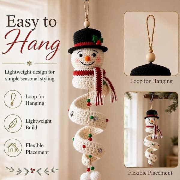 Spiral blødt garn hæklet ornament DIY-sæt, håndlavet håndværkssæt til gave (D) Style 3