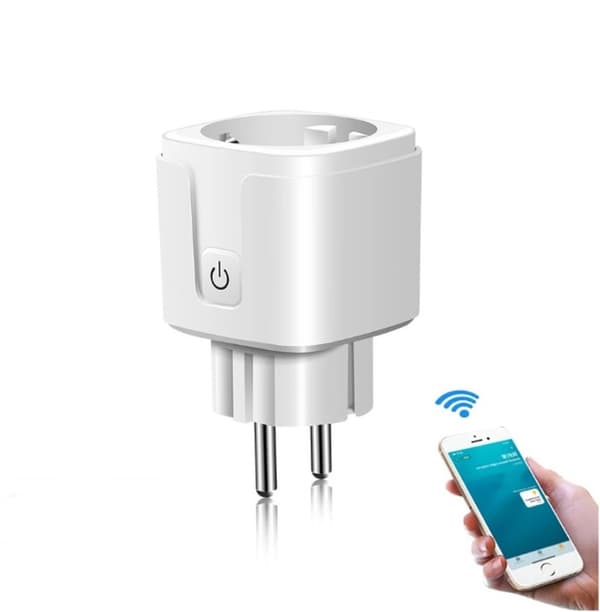 Smartplugg 16A med timer energibesparande kompatibel med Alexa Google Home 1-pack 1PC
