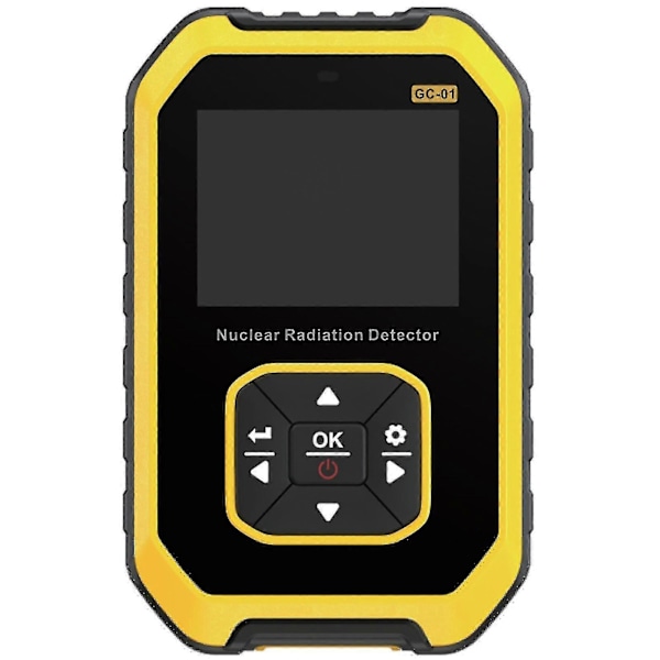 Geigertæller til nuklear stråling - Strålingsdosimeter med LCD-display, bærbar håndholdt beta gamma røntgen genopladelig strålingsovervåger Met-XF10-