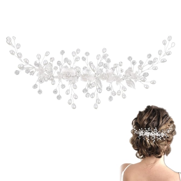 Häähiustarvikkeet Hääkukka tekojalokivillä naisille ja tytöille Hääjuhlajuhlat Hiusten koristelu