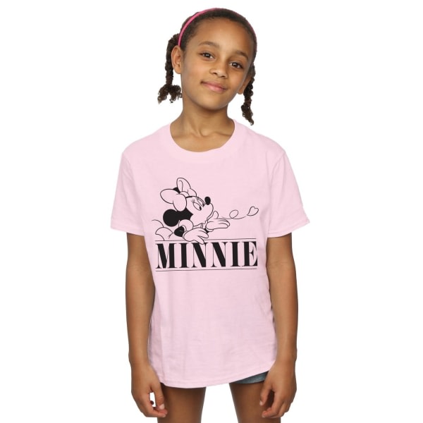 Disney Girls Minnie Mouse Kiss Cotton T-Shirt 3-4 år Baby Pi Baby Rosa 3-4 år