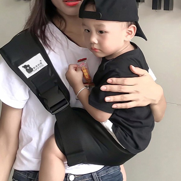 Wildride Toddler Carrier - 2024 Ny Baby Sling Carrier Nyfødt til Småbarn, Justerbar Baby Carrier Sling, Bærer 10-60 lbs (Svart Segelbåt)