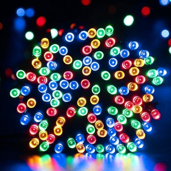 Ljusa 66FT 200 LED Julelys, Julelysslynger Koble Sammen Flerfarget Multicolor 200 LED