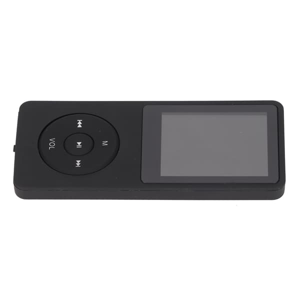 MP3 Player 1.8 inch Screen 64GB Memory Card Multifunctional Portable MP3 Music Player Black-FF-
