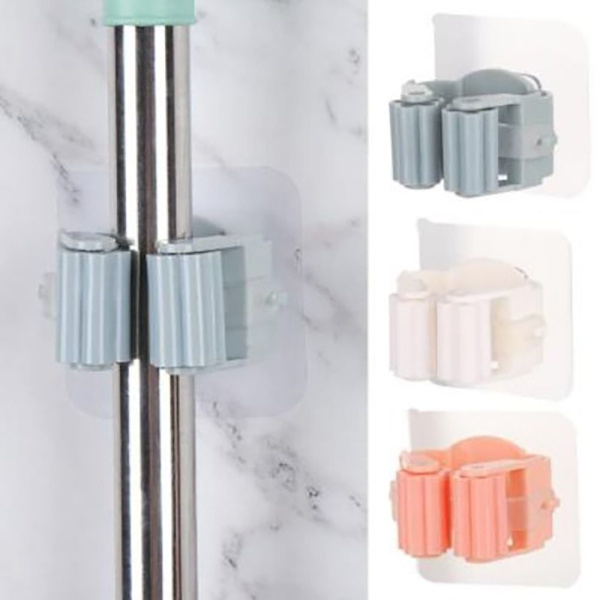 4 stk Moppholder Kostestativ BLÅ-FF- blue