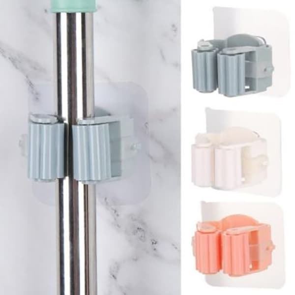 4 stk Moppholder Kostestativ HVIT-FF- White