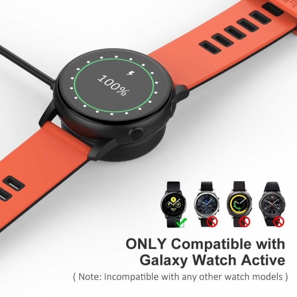 Trådløs oplader til Samsung Galaxy Watch 3/4/5 Active 1/2