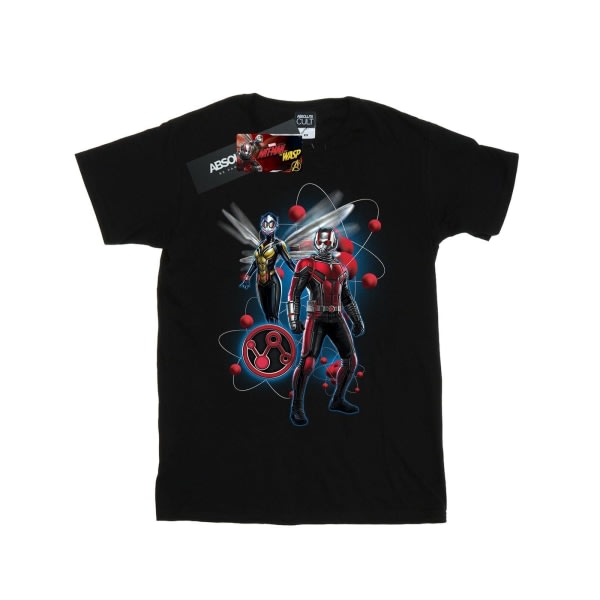 Ant-Man And The Wasp Girls Particle Pose Bomuld T-shirt 12-13 Y Sort 12-13 år