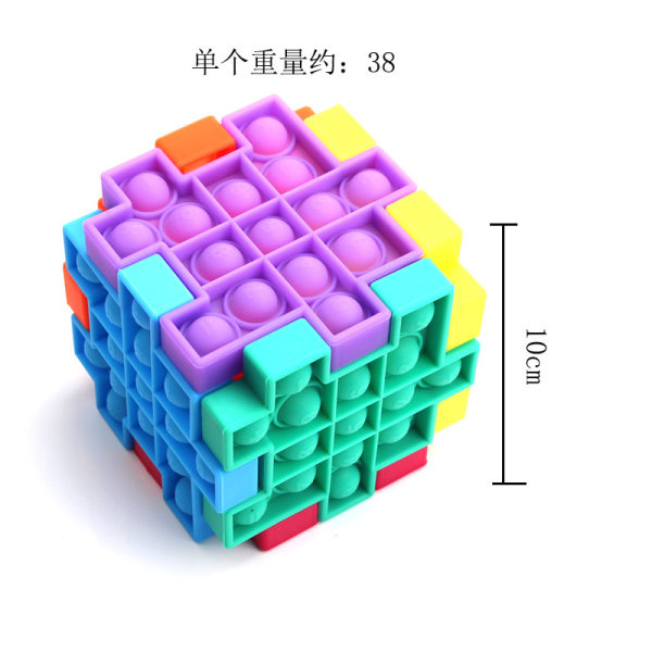 Sensory Fidget Bubble Toy Pop Push it Pack, pedagogisk färgf