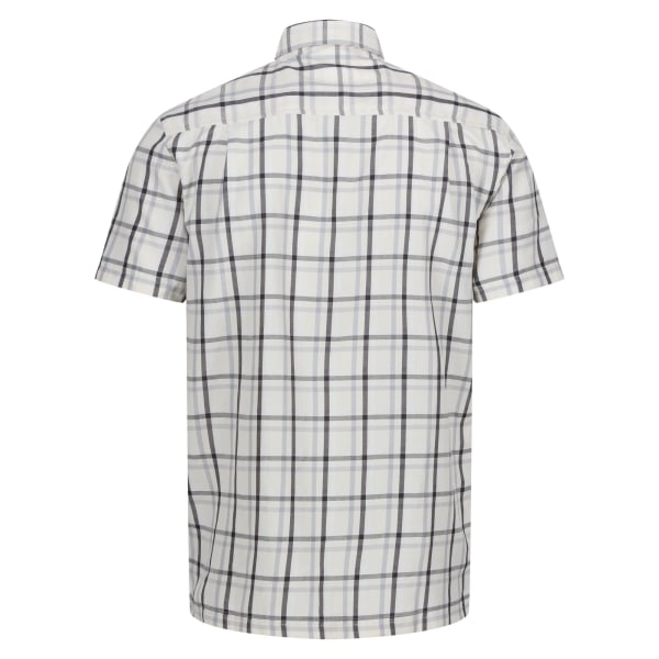Regatta Herre Mindano VIII Plaid kortærmet skjorte XL Sølvgrå/Askegrå/Hvid/Marshmallow XL