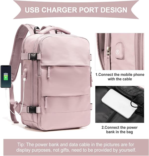 Rejsetaske Organizer Sæt - Din Perfekte Pakkehjælp Small light pink