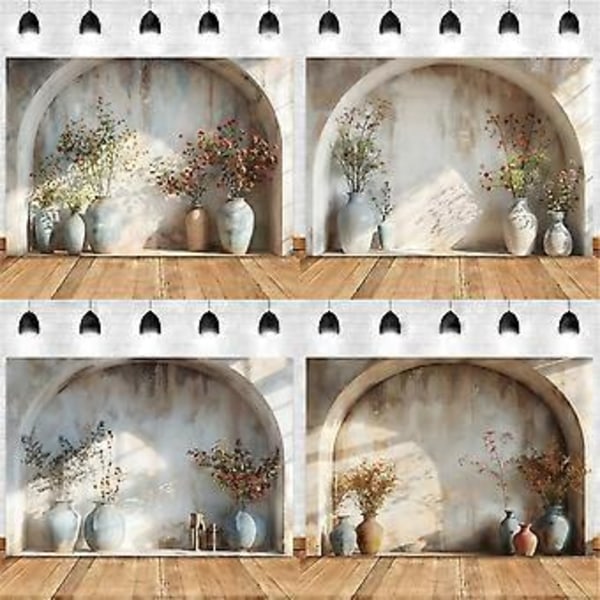 210x150cm Fotografi Baggrundsstof Simpel Plante Bue Studio Indendørs Atmosfære Fotografi Baggrundsstof, E