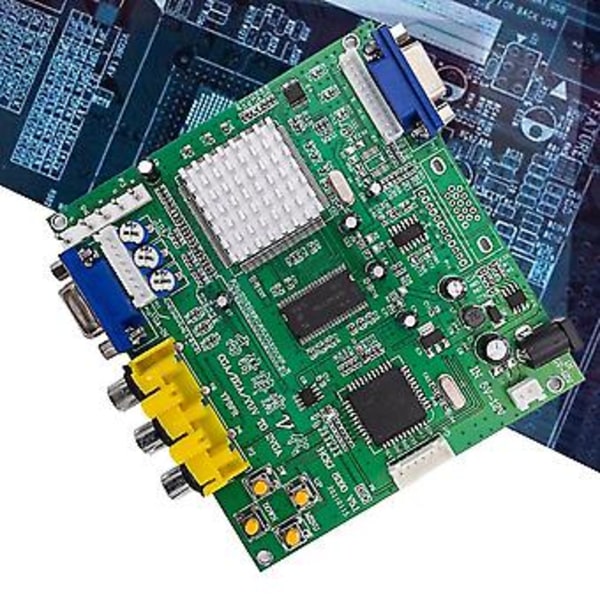 Spill Cga///rgb Til Vga Utgang Hd Video Konverteringskort For Spillmonitor Til Crt Lcd Pdp Projektor