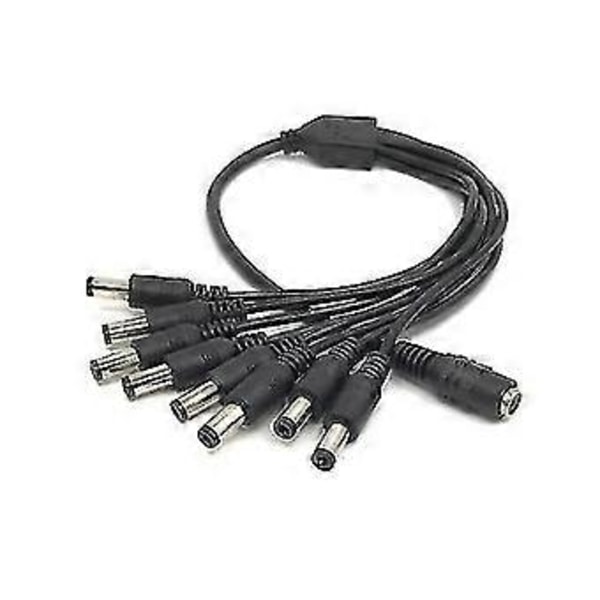 Hmwy-dc 12v 1 Hona 8 Hane Y Splitter Kabel 5.5*2.1mm Hona Hane Förlängningssladd För CCTV Kamera