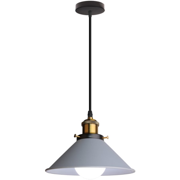 Modern hänglampa justerbar inomhustak hängande lampa metall ljuskrona grå