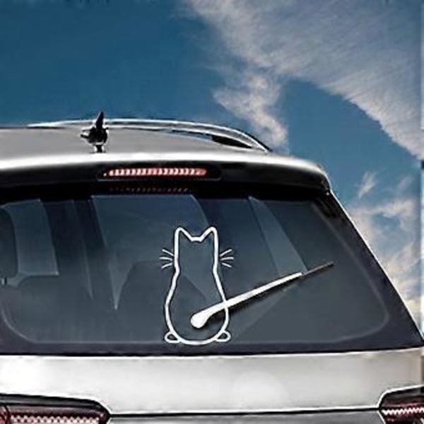 for Kat Bilmærkat Bil Karosseri Vindue Bagrude Auto Dekoration