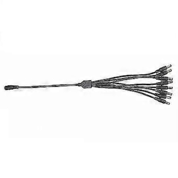 Hmwy-dc 12v 1 Hona 8 Hane Y Splitter Kabel 5.5*2.1mm Hona Hane Förlängningssladd För CCTV Kamera