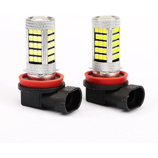 H11 H8 LED-dimljuslampor. LED-strålkastarlampor 6500k Xenon Cool White 360-graders Illumina